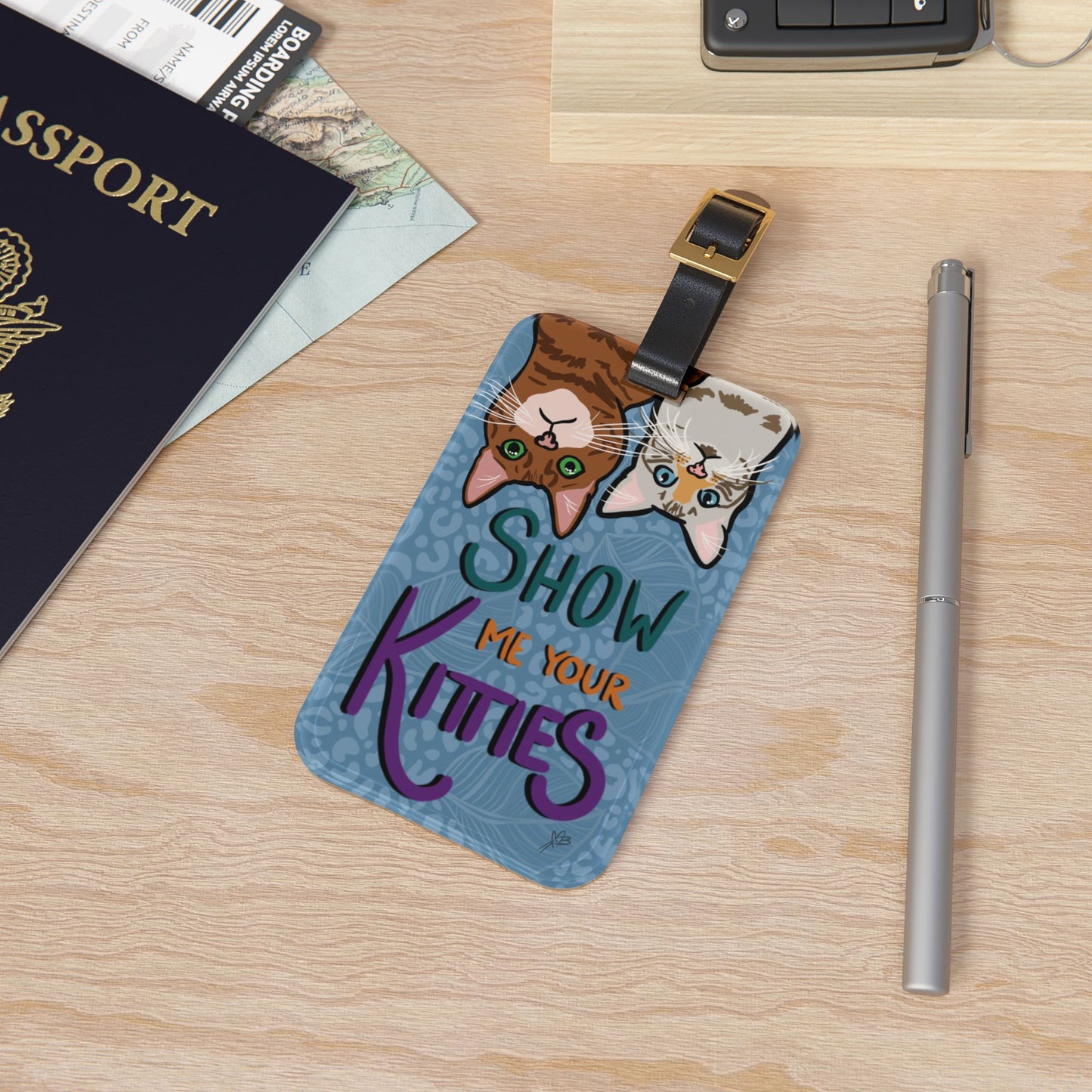 Show Me Your Kitties Luggage Tag