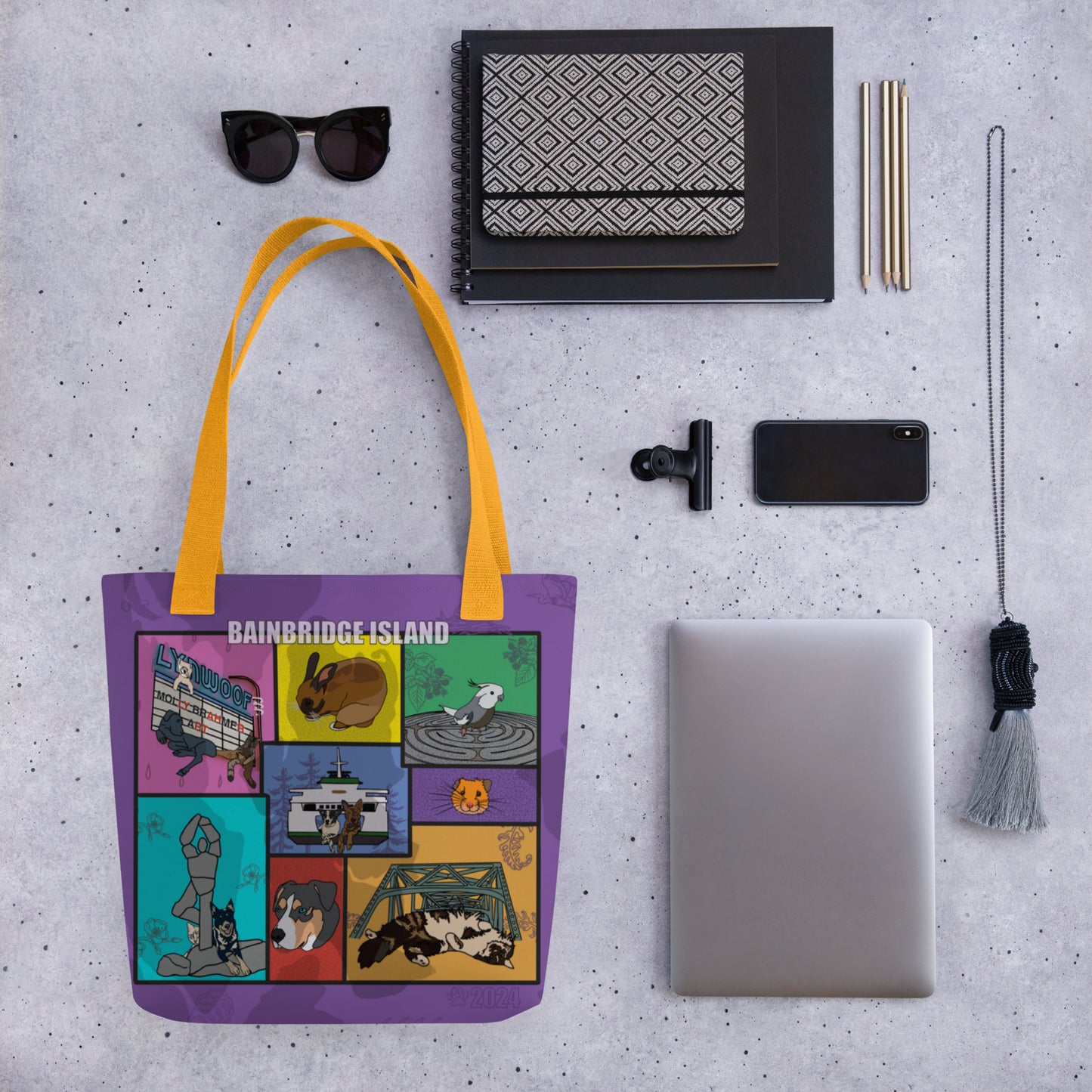 Island Paws and Places Tote