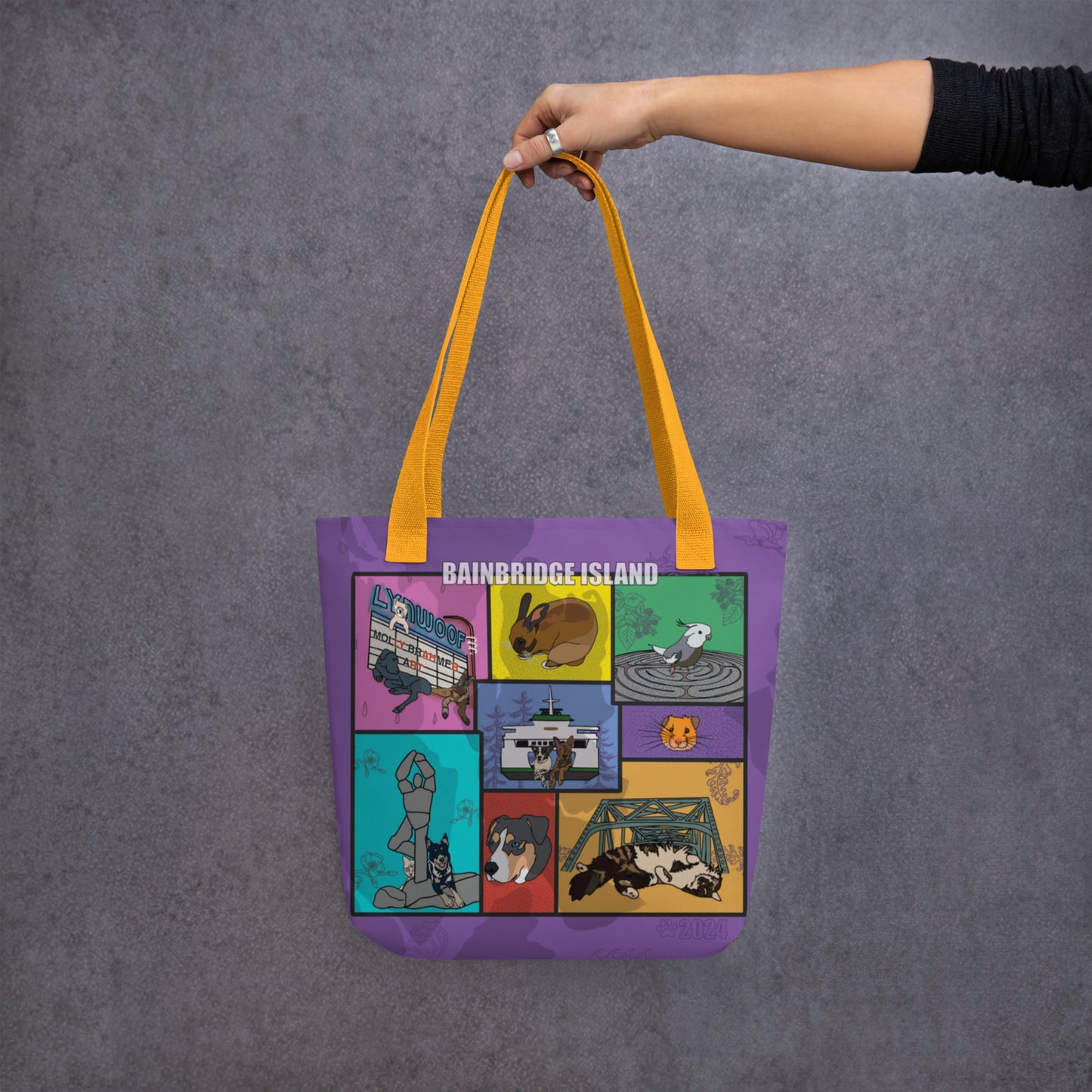 Island Paws and Places Tote
