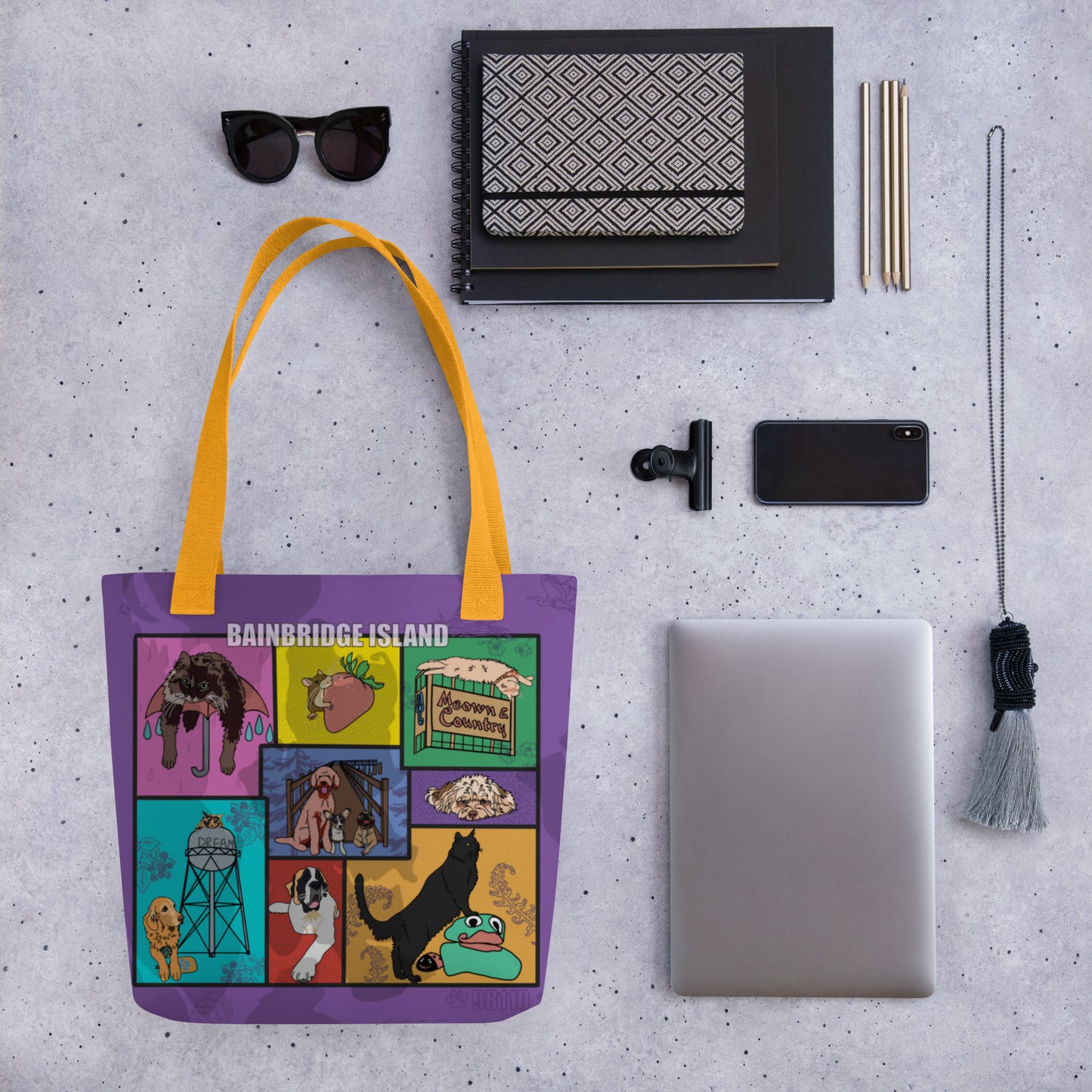 Island Paws and Places Tote
