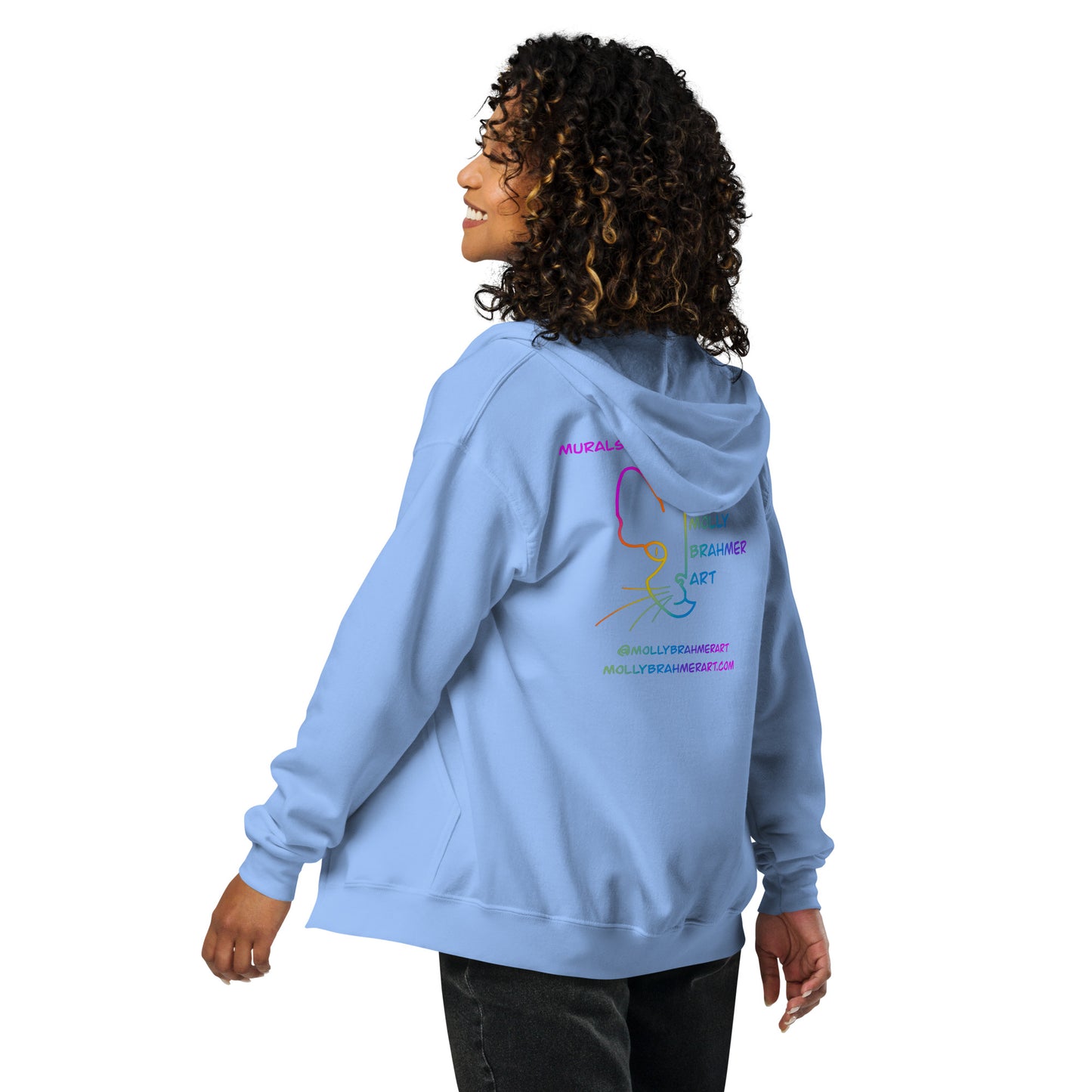 MBA Rainbow Logo Unisex heavy blend zip hoodie