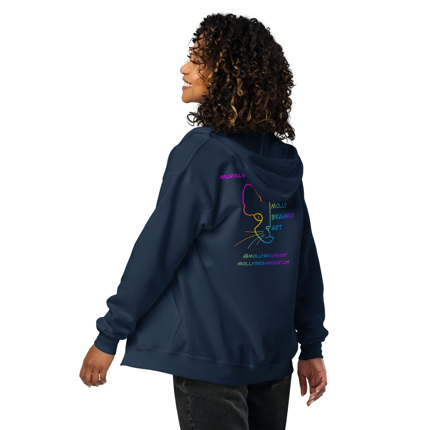 MBA Rainbow Logo Unisex heavy blend zip hoodie