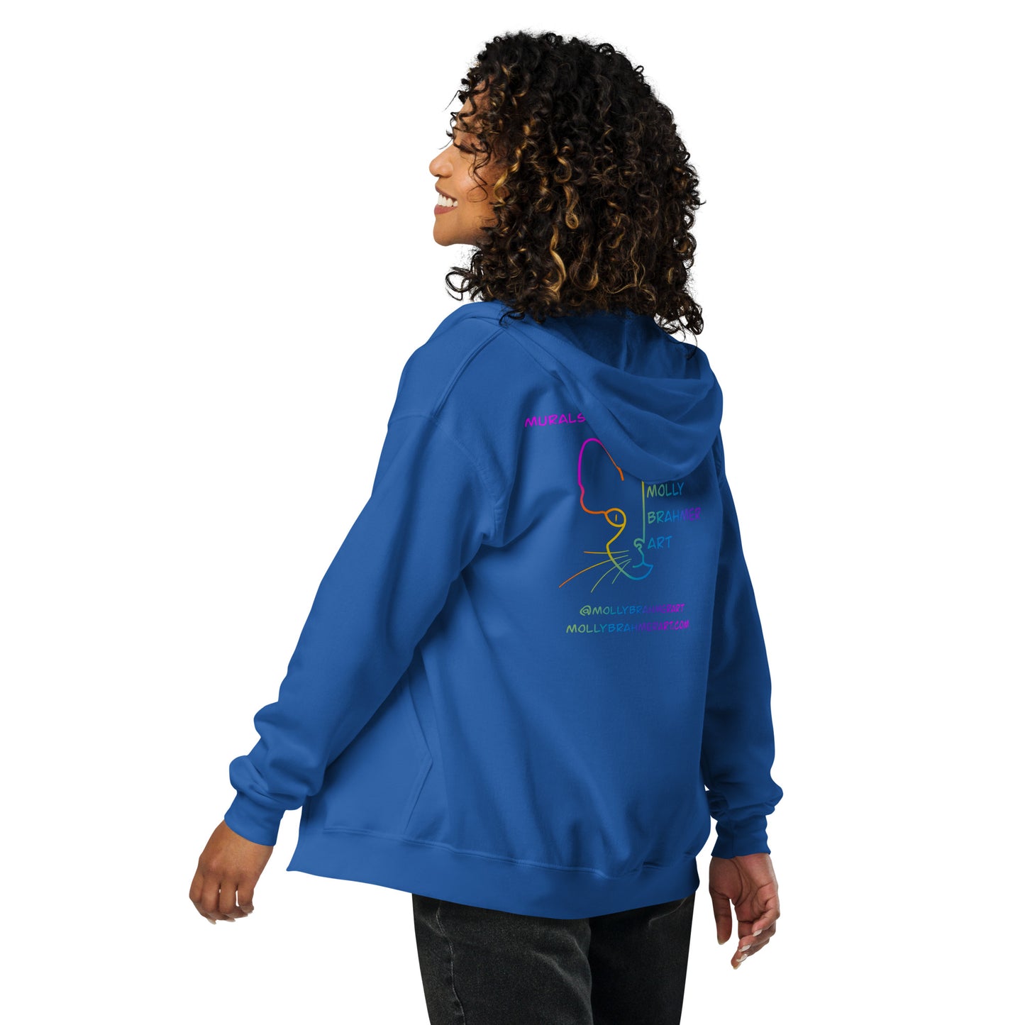 MBA Rainbow Logo Unisex heavy blend zip hoodie