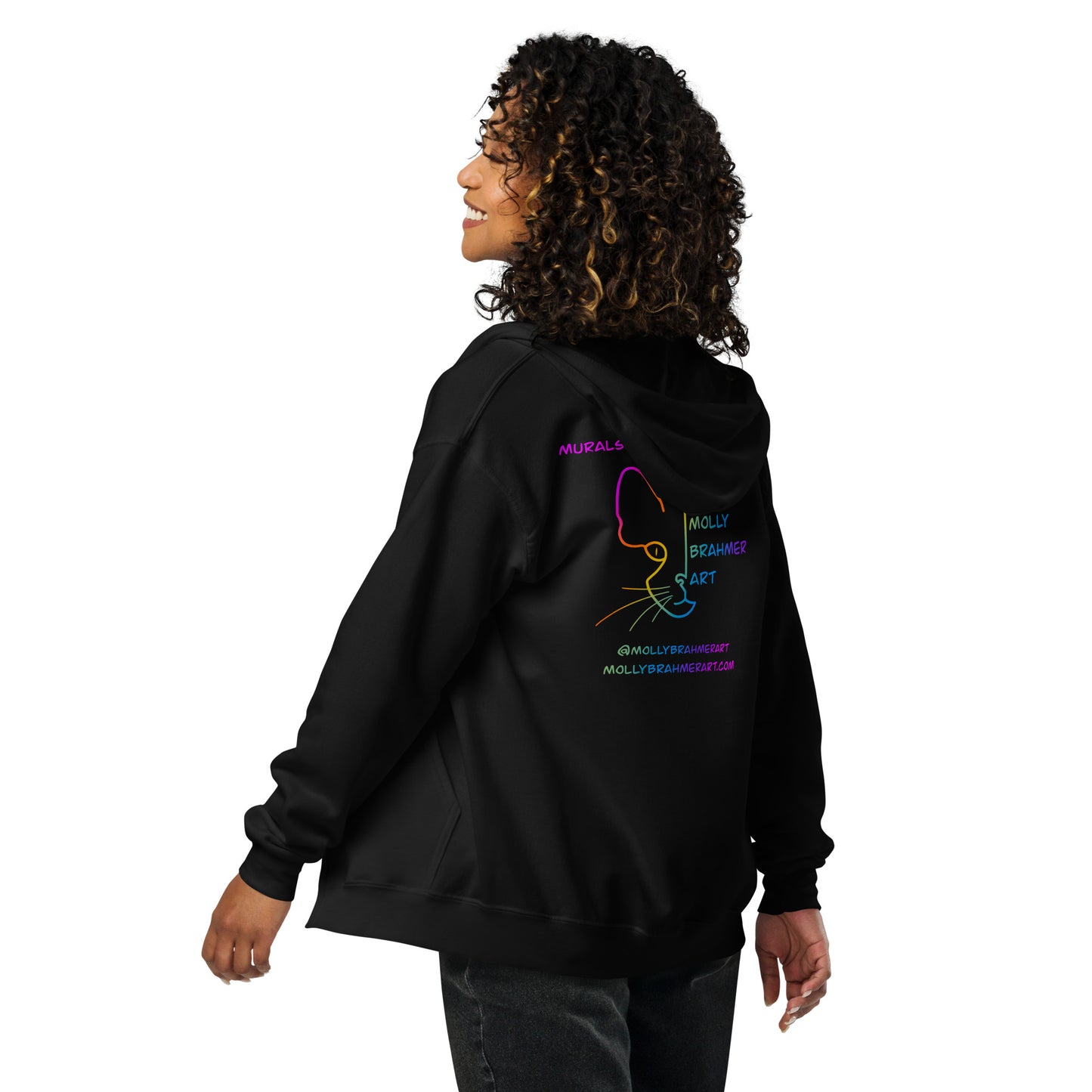 MBA Rainbow Logo Unisex heavy blend zip hoodie